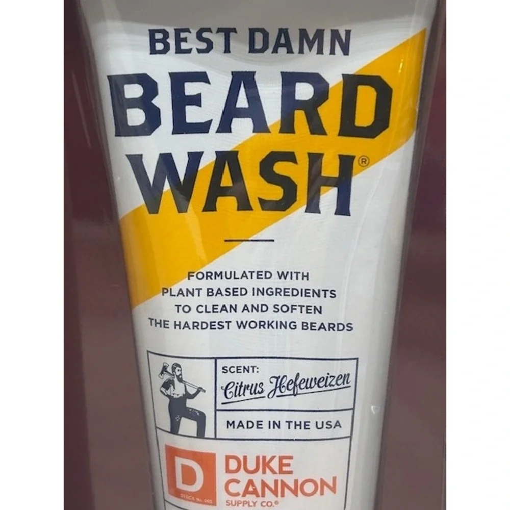 Duke Cannon 3pc Gift Set Beard Wash and Oil 